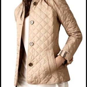 Burberry Brit beige quilted jacket